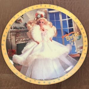 Barbie 1989 Party Plate - White and Gold